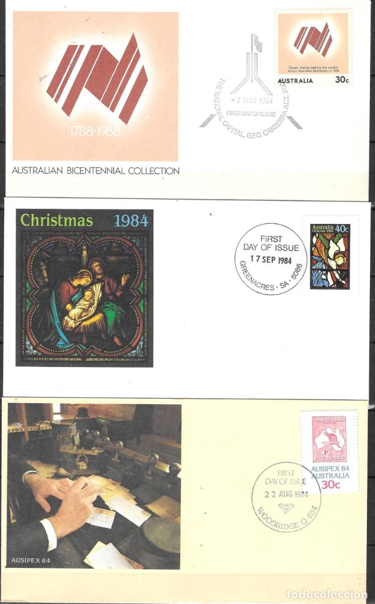 Sellos: LOTE DE 6 FDC AUSTRALIA 1984 - Foto 1