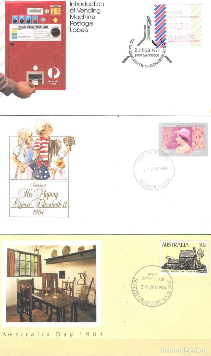 Sellos: LOTE DE 6 FDC AUSTRALIA 1984 - Foto 2