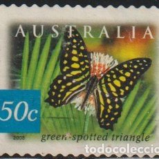 Sellos: AUSTRALIA 2003 SCOTT 2160 SELLO º FAUNA MARIPOSA BUTTERFLY GREEN-SPOTTED TRIANGLE (GRAPHIUM AGAMEMNO. Lote 389411074
