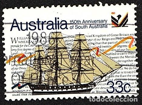 Sellos: Australia. 150 Anv. Australia del Sur. 1986. S. Completa. YT-934/935. Usado