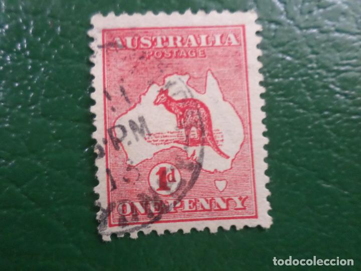 Sellos: +australia, 1912, mapa y canguro, Yvert 2 - Foto 1