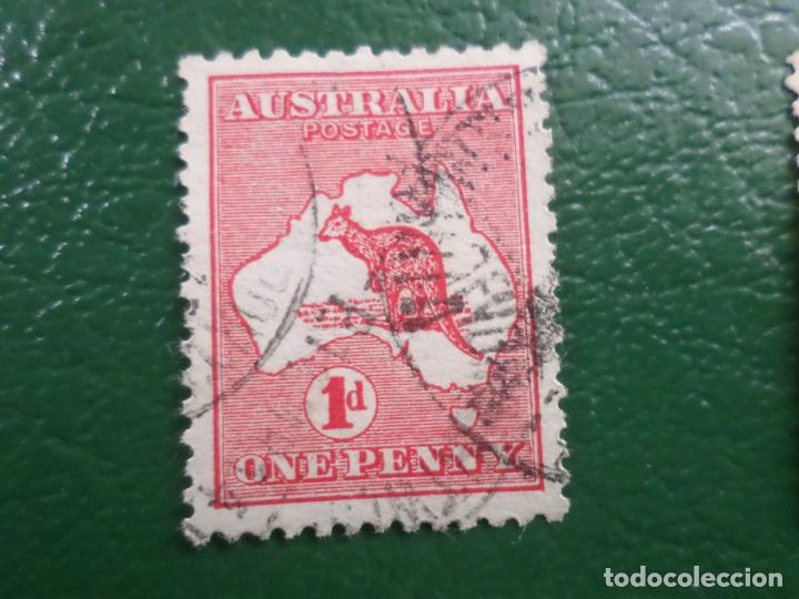 Sellos: +australia, 1912, mapa y canguro, Yvert 2 - Foto 1