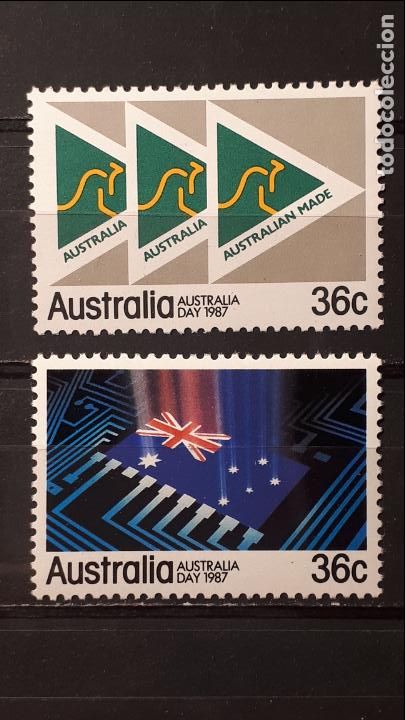Sellos: AUSTRALIA. A&Ntilde;O 1987 ** YVERT 984/5 - Foto 1