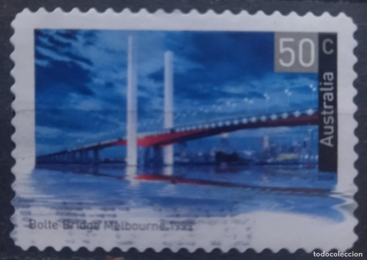Sellos: AUSTRALIA 2004 Puentes. USADO - USED. - Foto 1