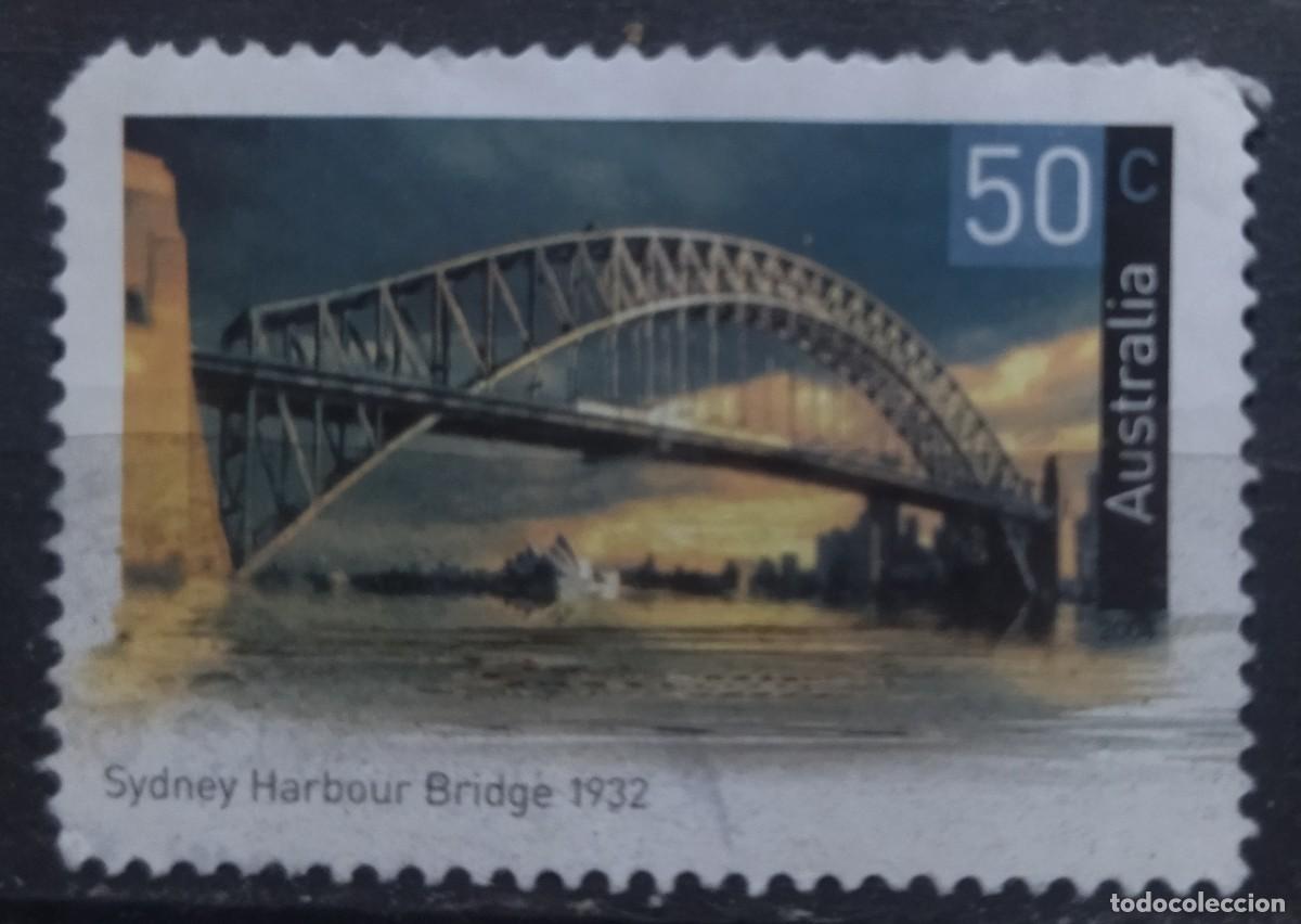 Sellos: AUSTRALIA 2004 Puentes. USADO - USED. - Foto 1