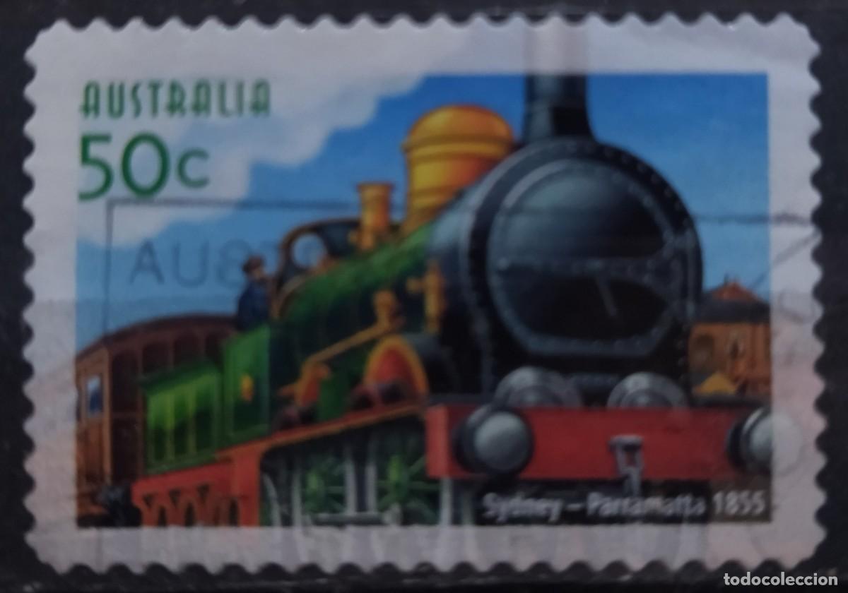 Sellos: AUSTRALIA 2004 Ferrocarriles. USADO - USED. - Foto 1