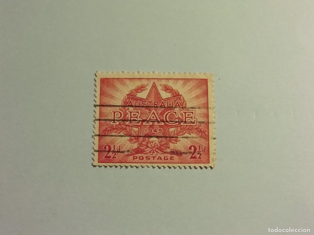 Sellos: AUSTRALIA - PEACE, PAZ 1945. - Foto 1