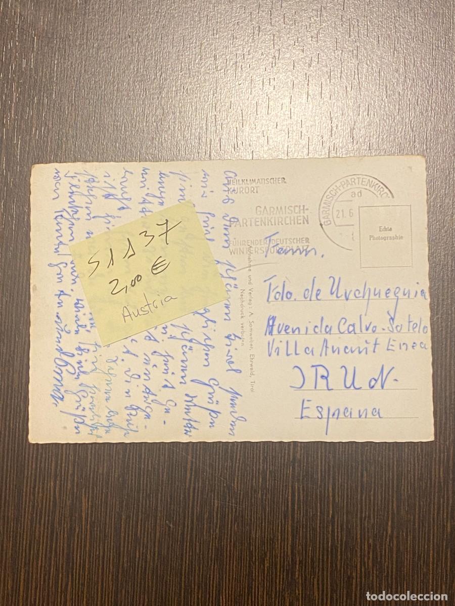 Sellos: N&ordm; 51137 POSTAL EHRWALD, TIROL CON LAS MONTA&Ntilde;AS DE MIEMING - Foto 2