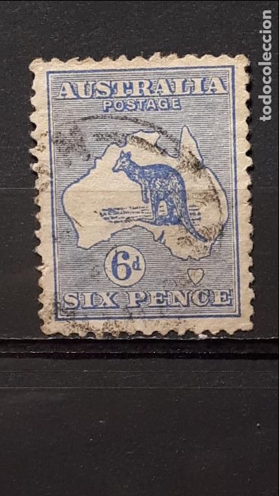 Sellos: AUSTRALIA A&Ntilde;O 1912-19. *. YVERT 8 - Foto 1