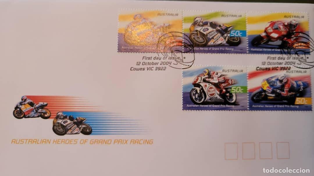 Sellos: SD)2004. AUSTRALIA. MOTORCYCLE RACE. FDC. - Foto 1