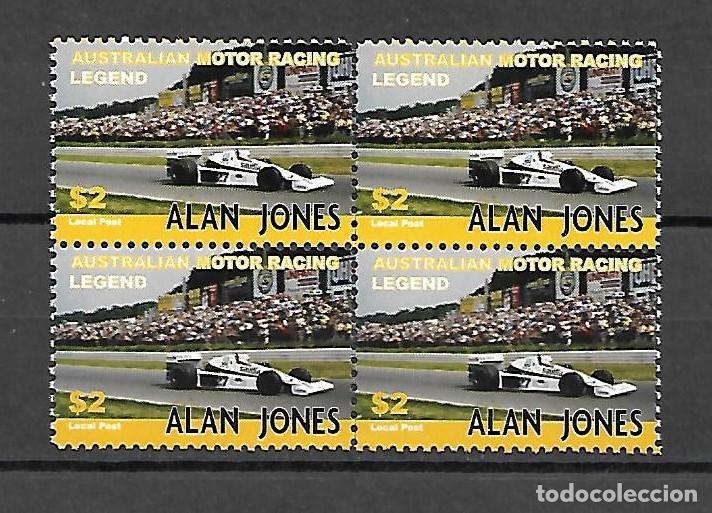 Sellos: Australia - F&oacute;rmula 1 - Alan Jones - Nuevo - Foto 1