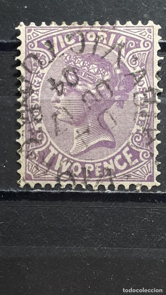 Sellos: VICTORIA. A&ntilde;o 1881. &deg;. YVERT 77 - Foto 1
