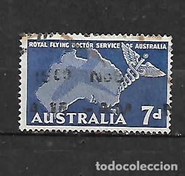 Sellos: 1957: Servicio m&eacute;dico a&eacute;reo (usado) - Foto 1