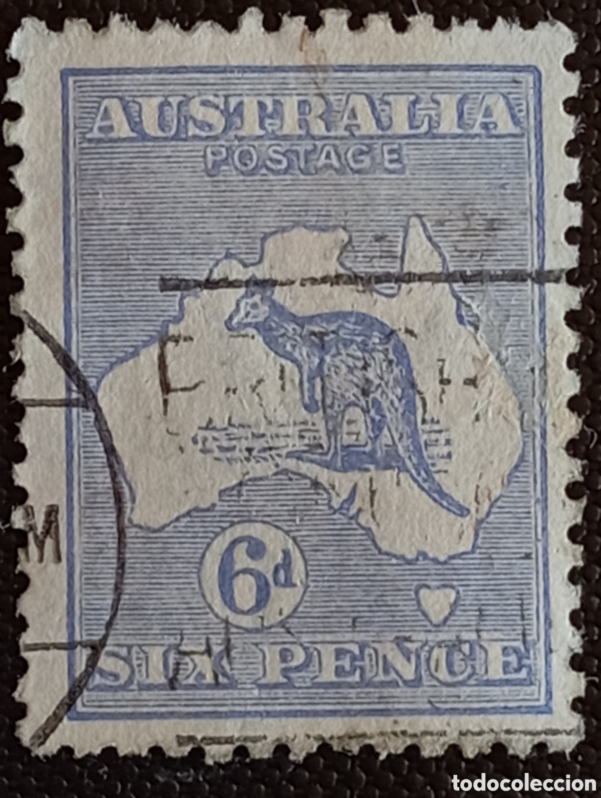 Francobolli: Sello Australia scott# 8 usado Canguro 1913