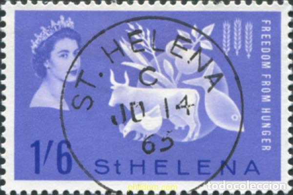 Sellos: 782983 USED SANTA ELENA 1963 CAMPA&Ntilde;A MUNDIAL CONTRA EL HAMBRE