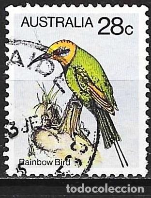 Sellos: Austral&iacute;a 1980 - Mi 706 - YT 695 - Ave : El p&aacute;jaro arco&iacute;ris