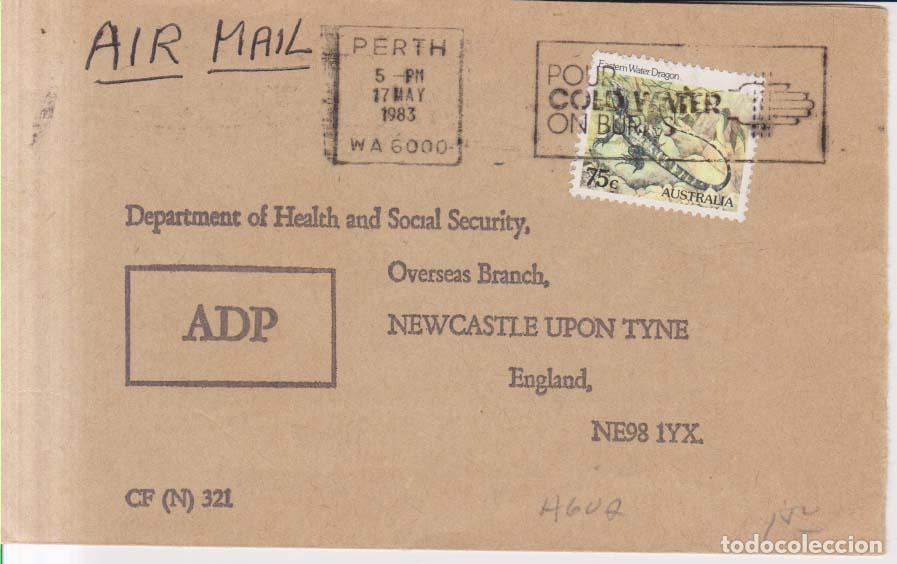 Sellos: Australiao 1983 air mail Pour Cold Water Animales Dragon de agua (E699-188)