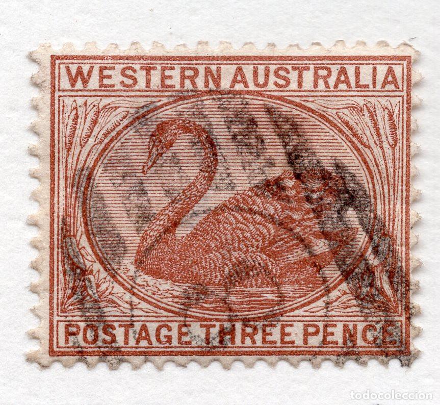 Sellos: WESTERN AUSTRALIA 1895 STAMP MICHEL AU-WA 25C