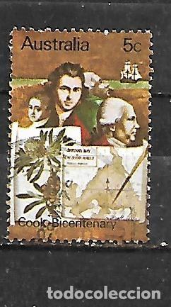 Sellos: 1970: II Cent. del primer contacto europeo con la costa este de Australia por el capit&aacute;n J Cook
