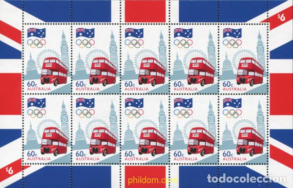 Sellos: 600034 MNH AUSTRALIA 2012 30 JUEGOS OLIMPICOS DE VERANO LONDRES 2012