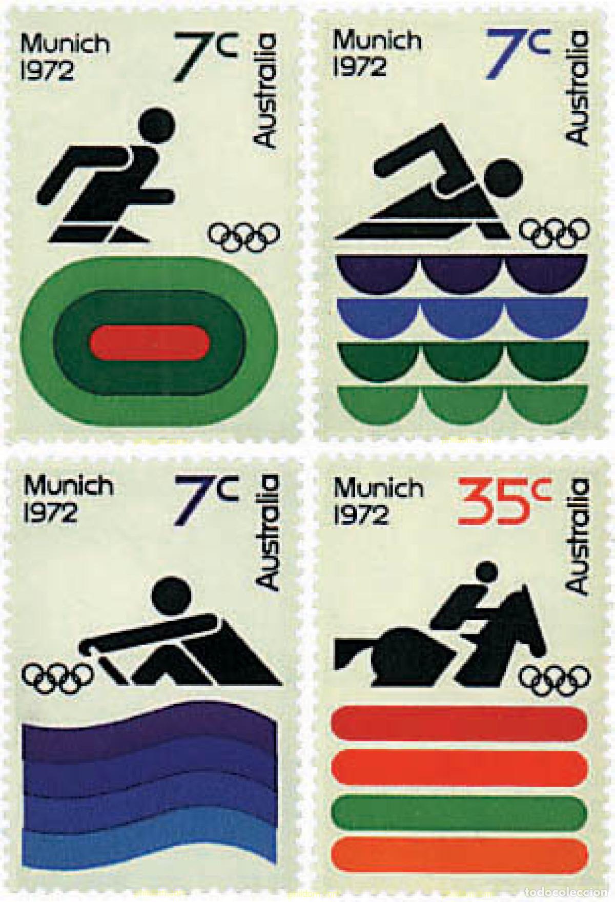 Sellos: 42952 MNH AUSTRALIA 1972 20 JUEGOS OLIMPICOS VERANO MUNICH 1972