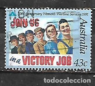 Sellos: 1991: 50 A&ntilde;os de servicios femeninos en guerra (usado)