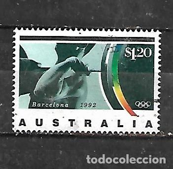 Sellos: 1992: Juegos Ol&iacute;mpicos. Barcelona&acute;92 - Halterofilia (usado)