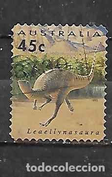 Sellos: 1993: Fauna prehist&oacute;rica - Lealinasauria (usado) autoadhesivo