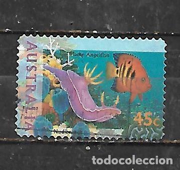 Sellos: 1995: Fauna marina - pez angel (usado) autoadhesivo
