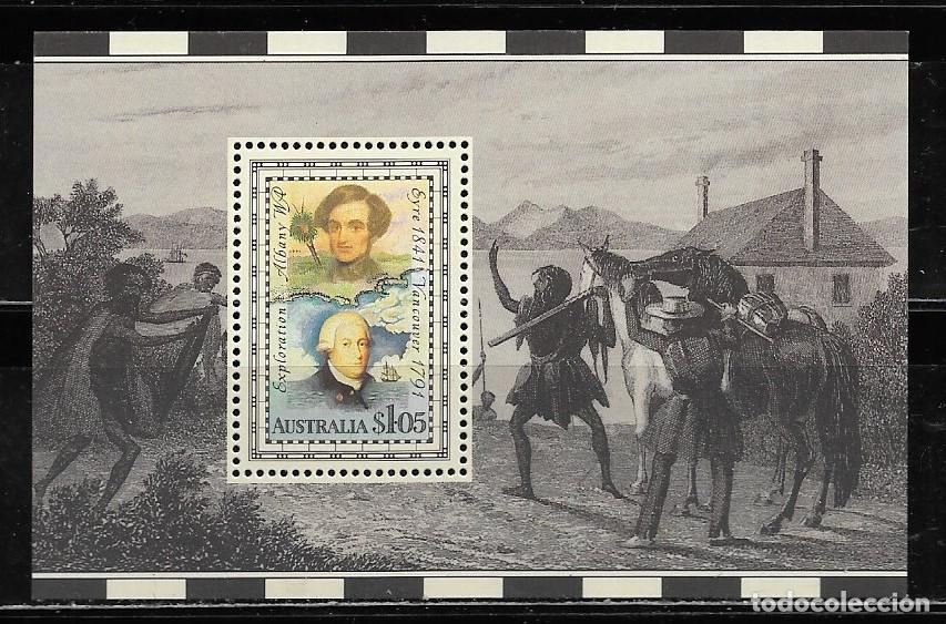 Sellos: AUSTRALIA 1991, HB. Ivert 16 - Bicentenario Exploraci&oacute;n de Australia. MNH.