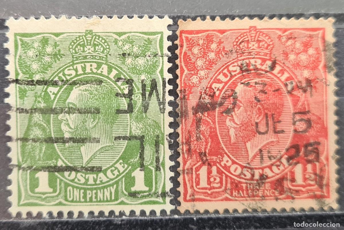Sellos: Serie de sellos usados de Australia 1923-24