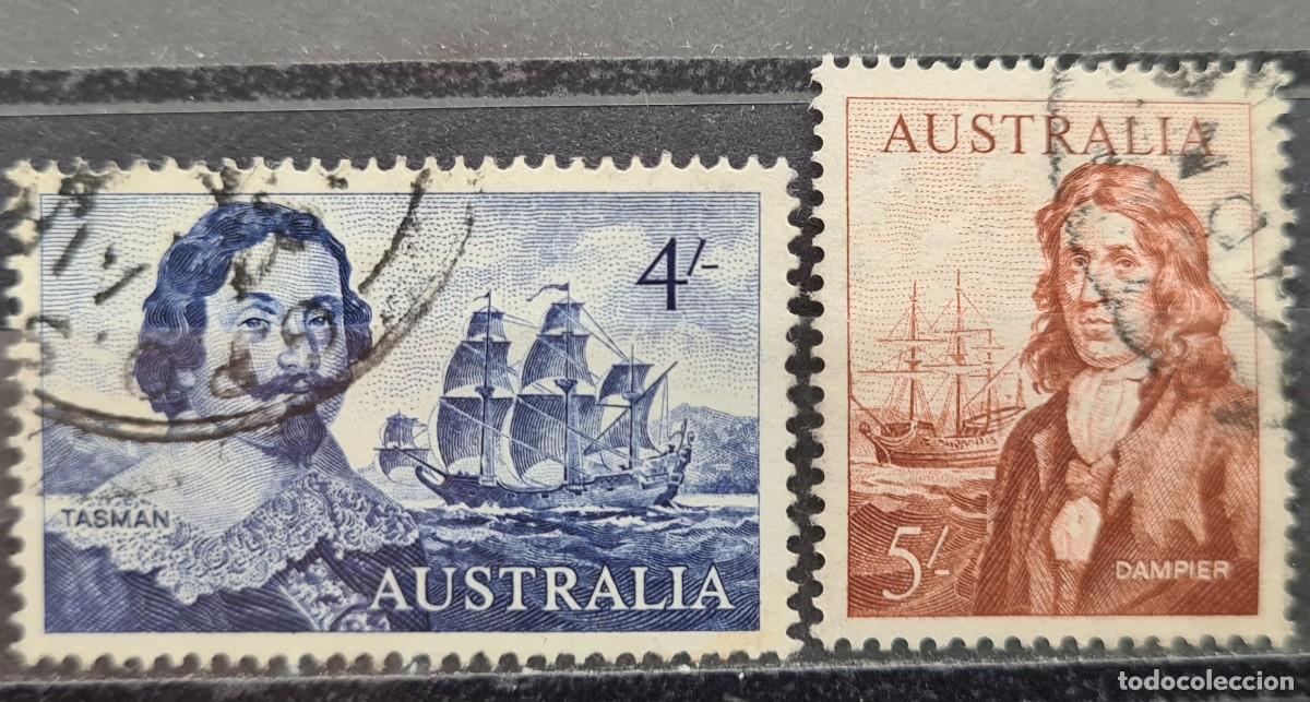 Sellos: Serie de sellos usados de Australia 1963: navegantes