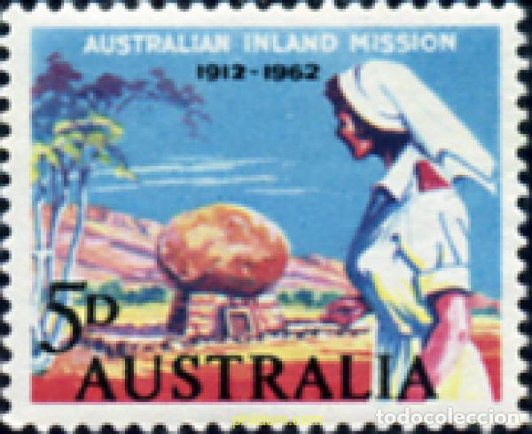 Sellos: 160835 MNH AUSTRALIA 1962 50 ANIVERSARIO DE LAS MISIONES INTERNAS AUSTRALIANAS