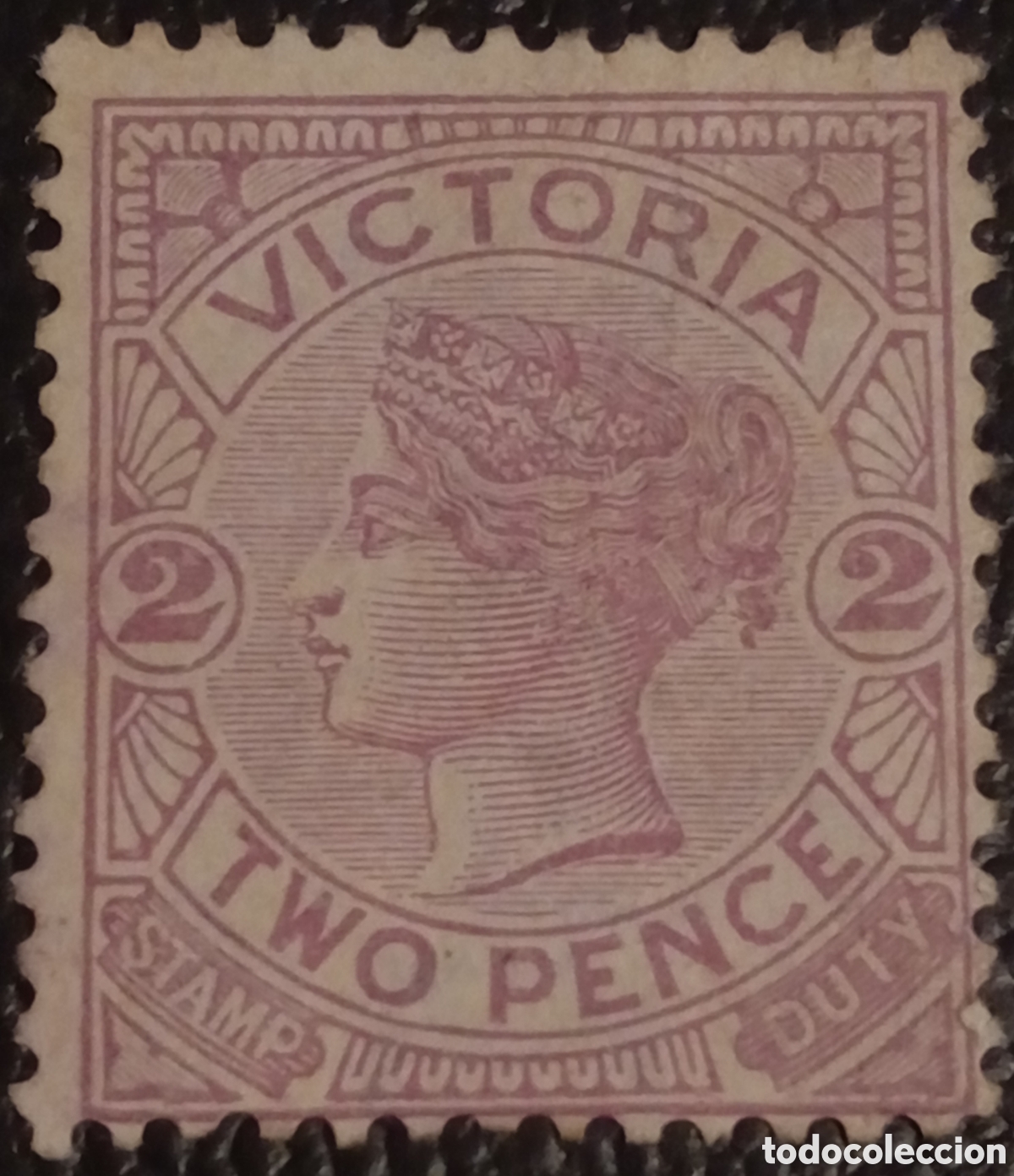 Sellos: Sello Victoria Australia 1886 Stamp Duty 2d Violeta SG 314 MH