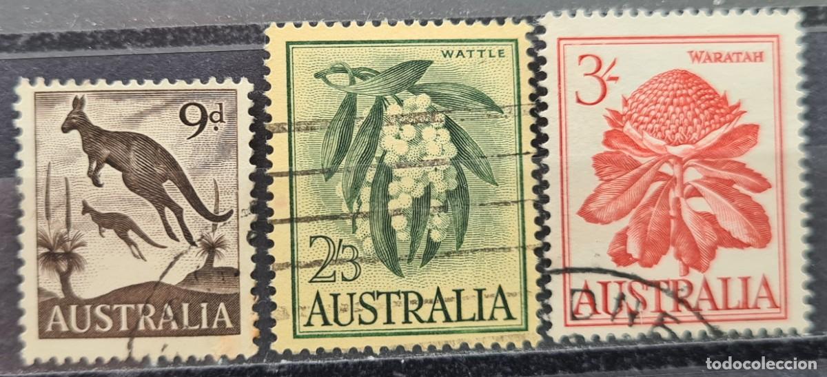 Sellos: Serie de sellos usados de Australia 1959-62: fauna y flora