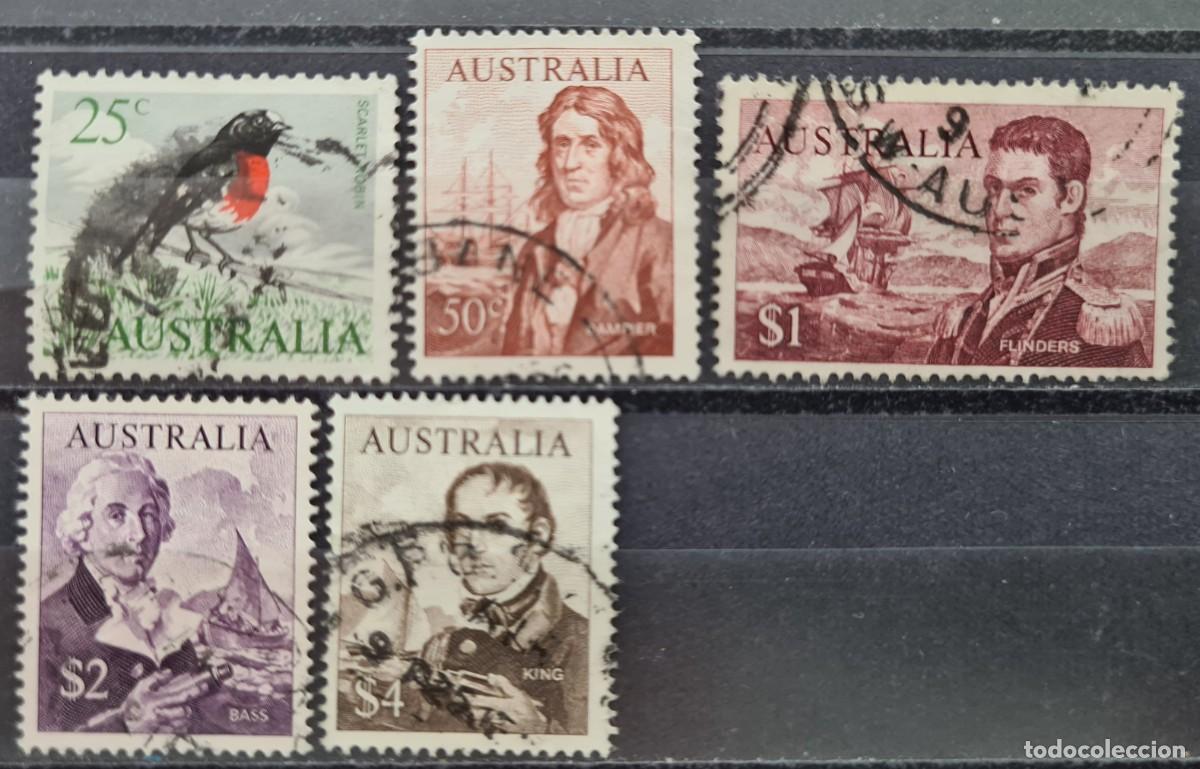 Sellos: Serie de sellos usados de Australia 1966-70.