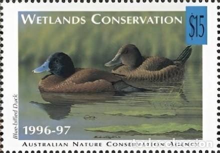 Sellos: AUSTRALIA 1996-97 STAMP MNH EXPO TAIPEI AGENCIA DE CONSERVACION DE LA NATURALEZA PATOS DUCKS AVES