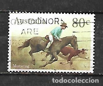 Sellos: 1986: Caballos - Mustering (usado)