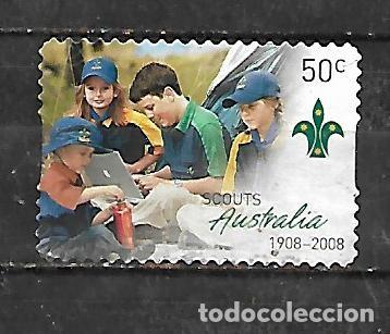 Sellos: 2008: Centenario de los scouts de Australia (usado) autoadhesivo