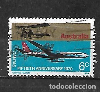 Sellos: 1970: 50 Aniversario de las L&iacute;neas A&eacute;reas Comerciales QANTAS