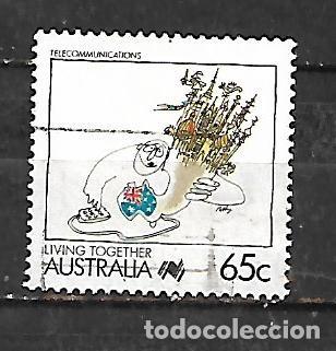 Sellos: 1988: II Centenario de la colonizaci&oacute;n de Australia. La vida juntos - Telecomunicaciones (usado)