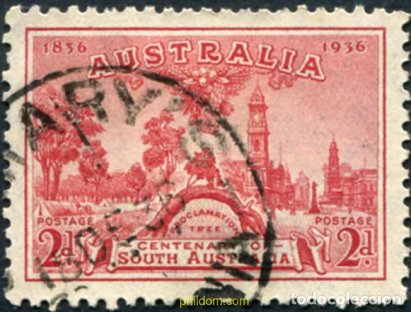 Sellos: 788558 USED AUSTRALIA 1936 CENTENARIO DE LA COLONIA DE AUSTRALIA DEL SUR