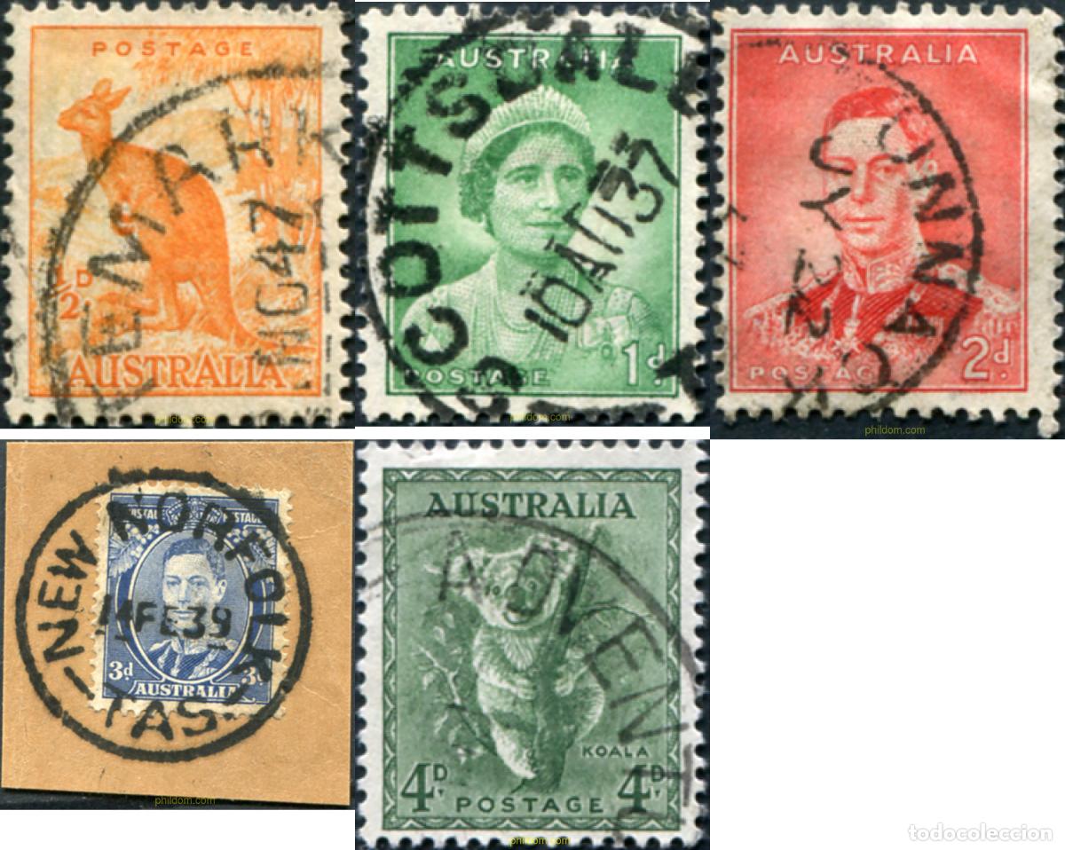 Sellos: 788567 USED AUSTRALIA 1937 SERIE BASICA