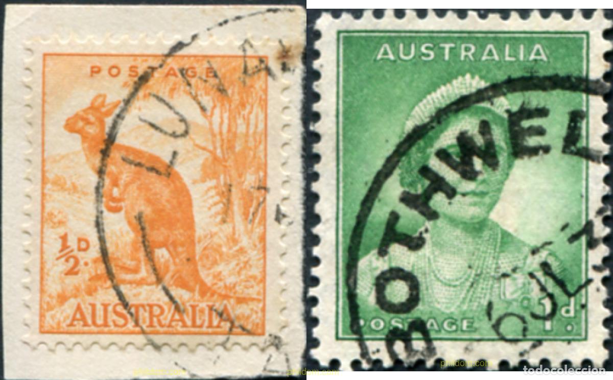 Sellos: 788573 USED AUSTRALIA 1937 SERIE BASICA