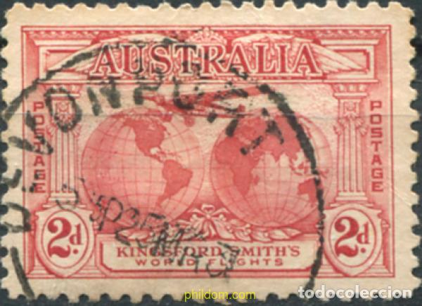 Sellos: 788582 USED AUSTRALIA 1931 VUELOS TRANSOCEANICOS DE SIR CHARLES KINGSFORD SMITH