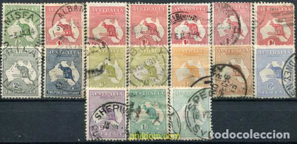 Sellos: 788589 USED AUSTRALIA 1912 MOTIVOS VARIOS