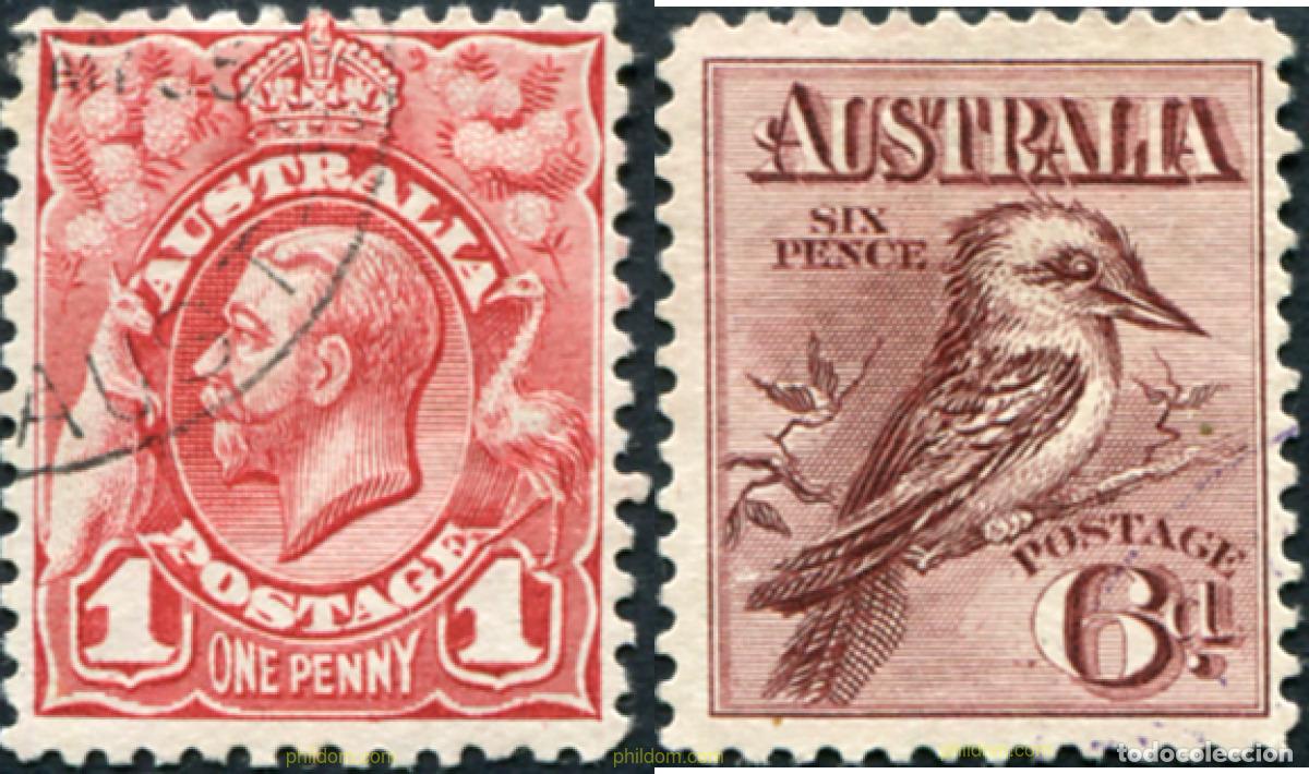 Sellos: 788593 USED AUSTRALIA 1913 SERIE BASICA