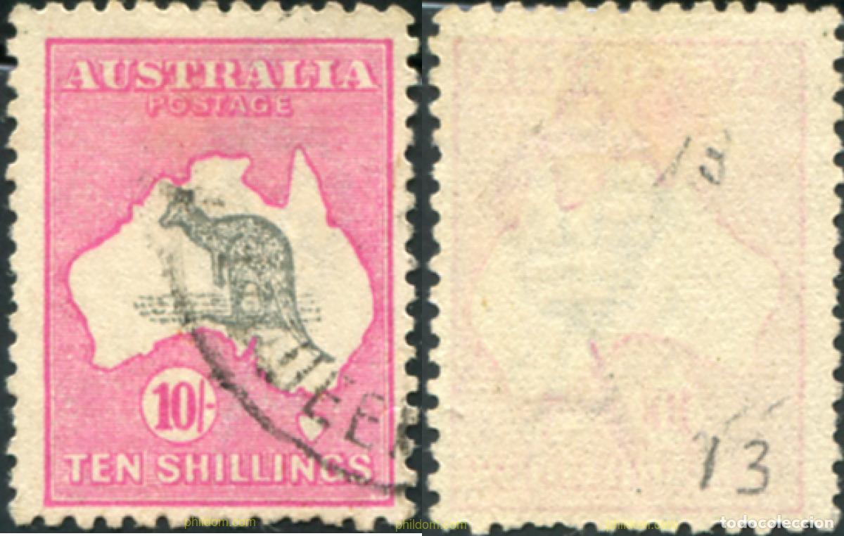Sellos: 788649 USED AUSTRALIA 1912 MOTIVOS VARIOS