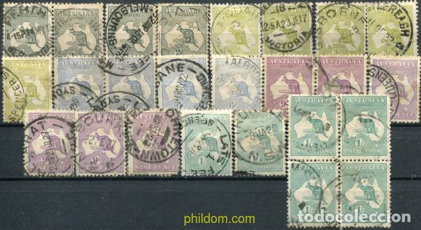 Sellos: 788650 USED AUSTRALIA 1912 MOTIVOS VARIOS