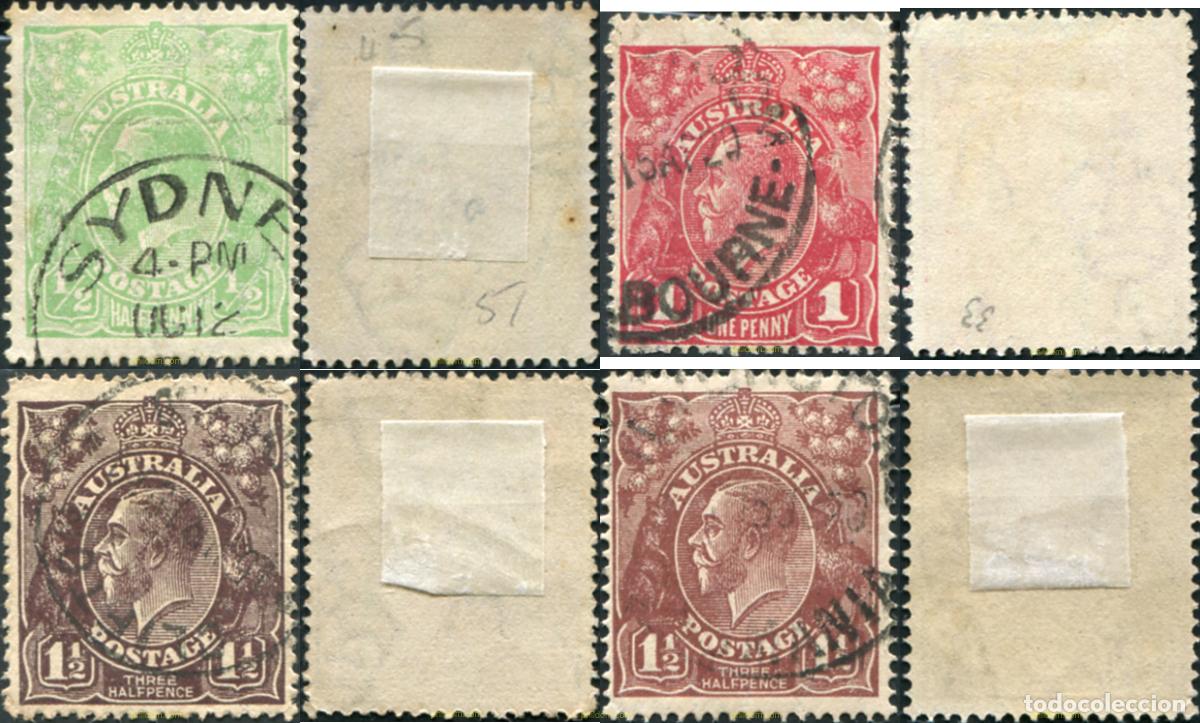 Sellos: 788652 USED AUSTRALIA 1918 MOTIVOS VARIOS